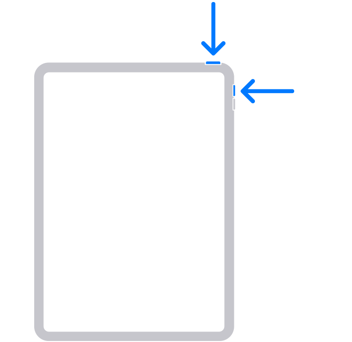 iPad with Face ID how to take screenshot